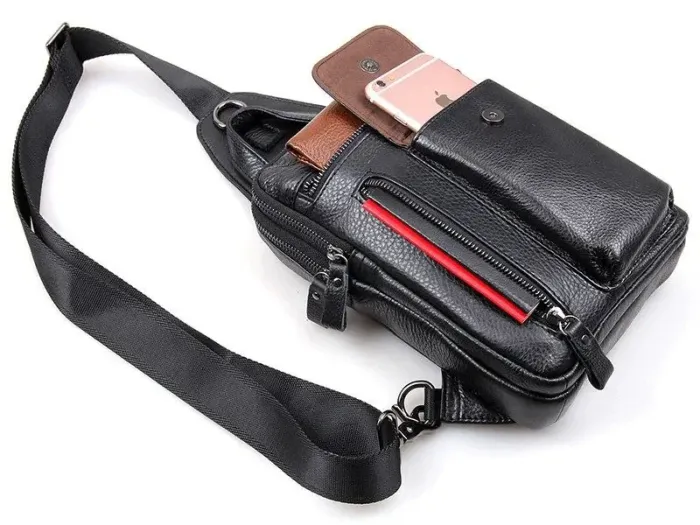 Сумка чоловіча Vintage 14407 Чорна