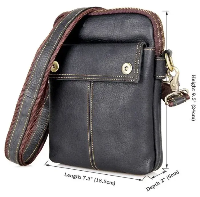 Сумка чоловіча Vintage 14408 Чорна