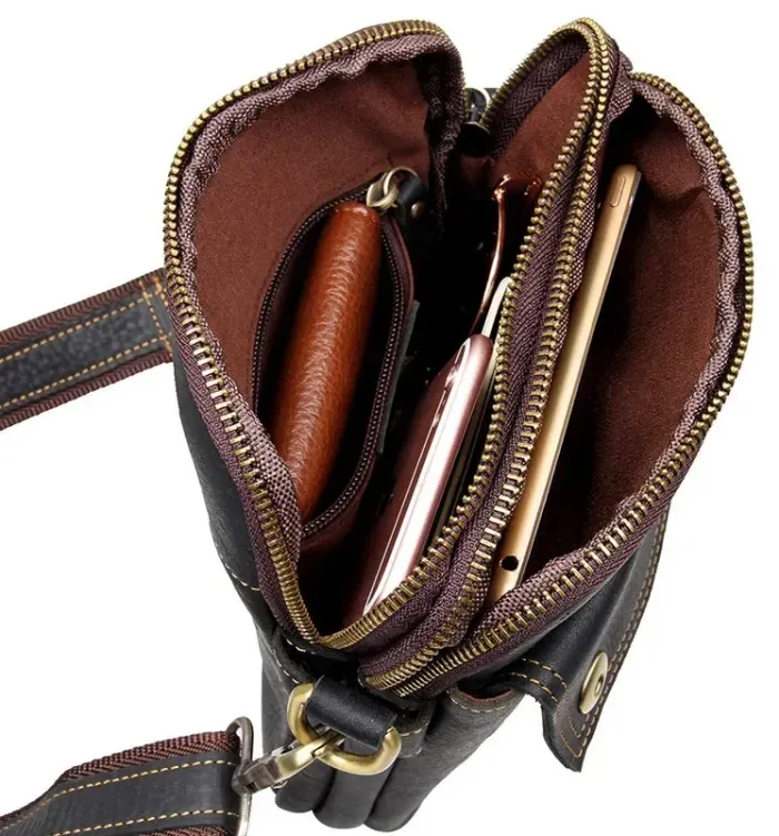 Сумка чоловіча Vintage 14408 Чорна