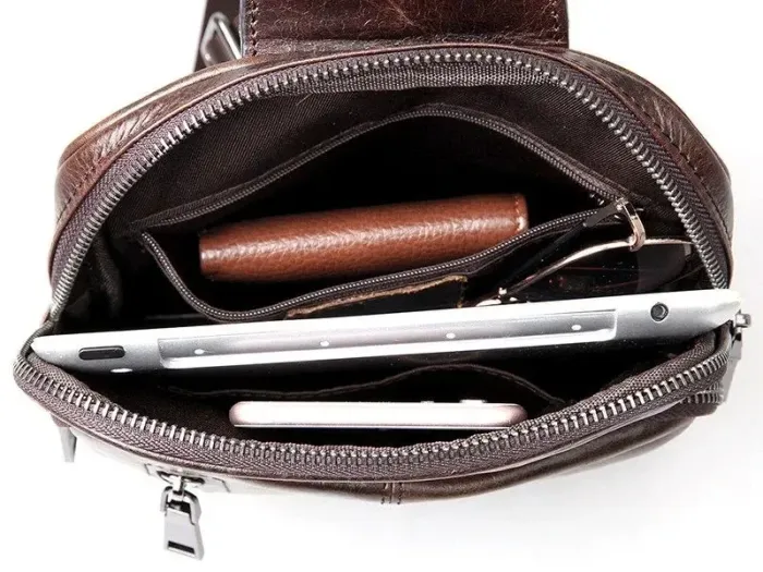 Сумка чоловіча Vintage 14415 Коричнева