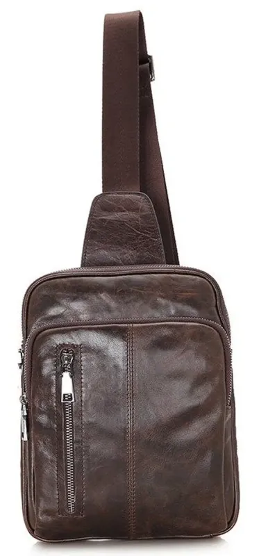 Сумка чоловіча Vintage 14415 Коричнева