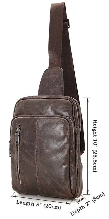 Сумка чоловіча Vintage 14415 Коричнева