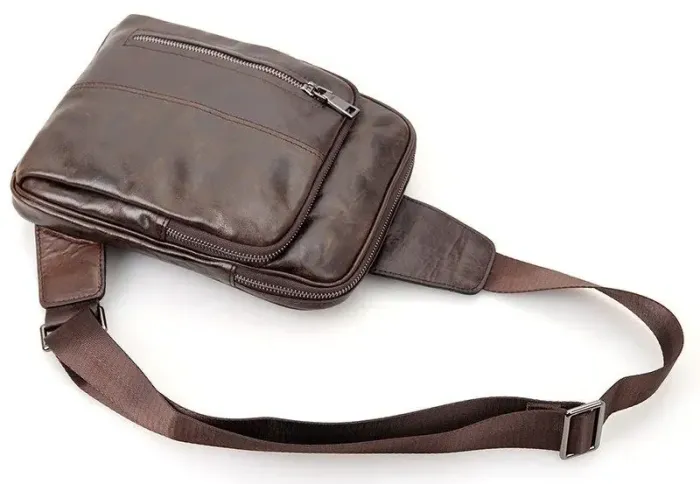 Сумка чоловіча Vintage 14415 Коричнева