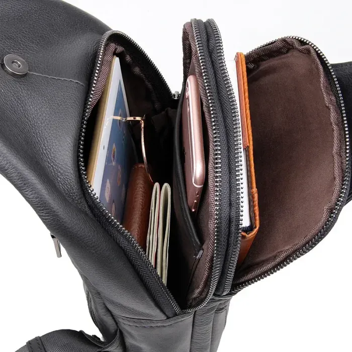 Сумка чоловіча Vintage 14414 Чорна