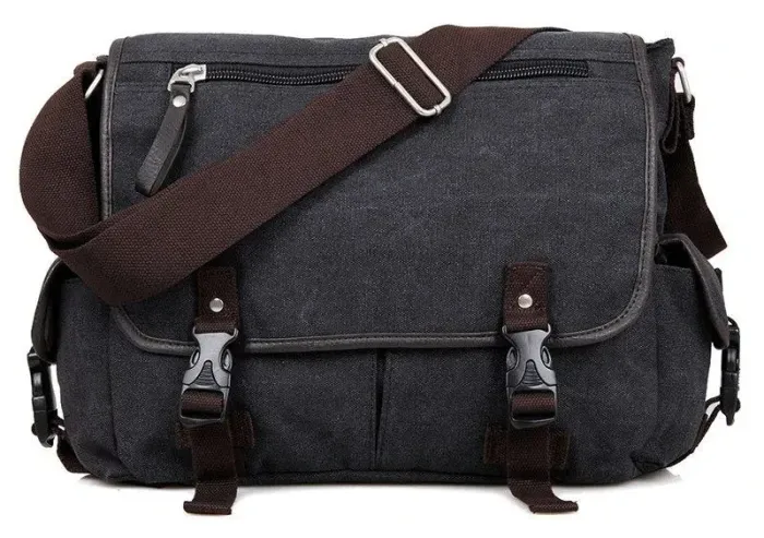 Сумка чоловіча Vintage 14413 сіра