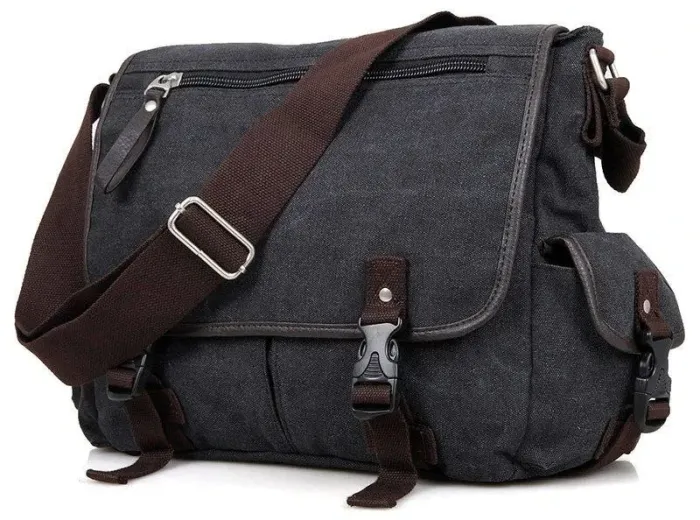 Сумка чоловіча Vintage 14413 сіра