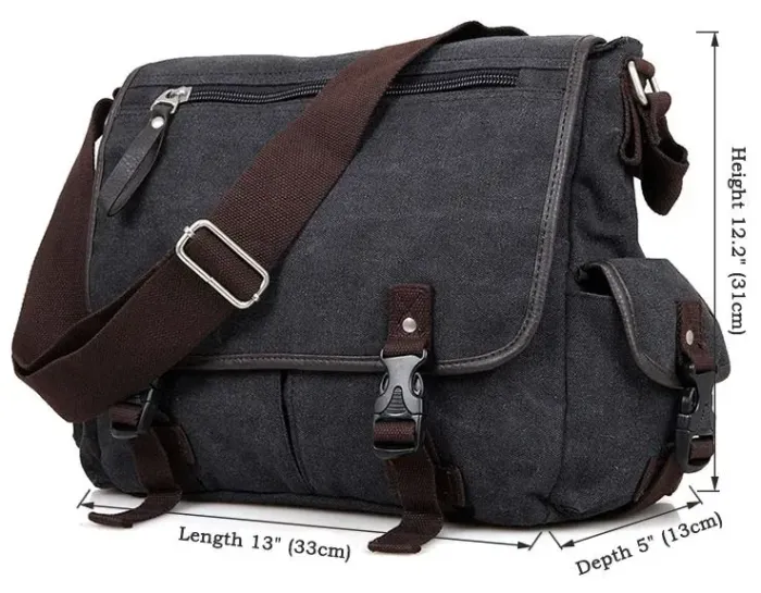 Сумка чоловіча Vintage 14413 сіра