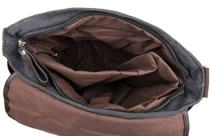 Сумка чоловіча Vintage 14413 сіра