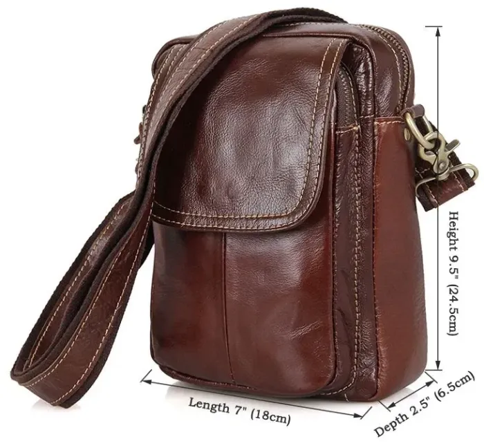 Сумка чоловіча Vintage 14417 Коричнева