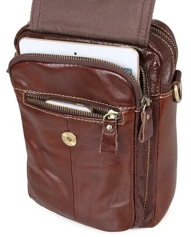 Сумка чоловіча Vintage 14417 Коричнева