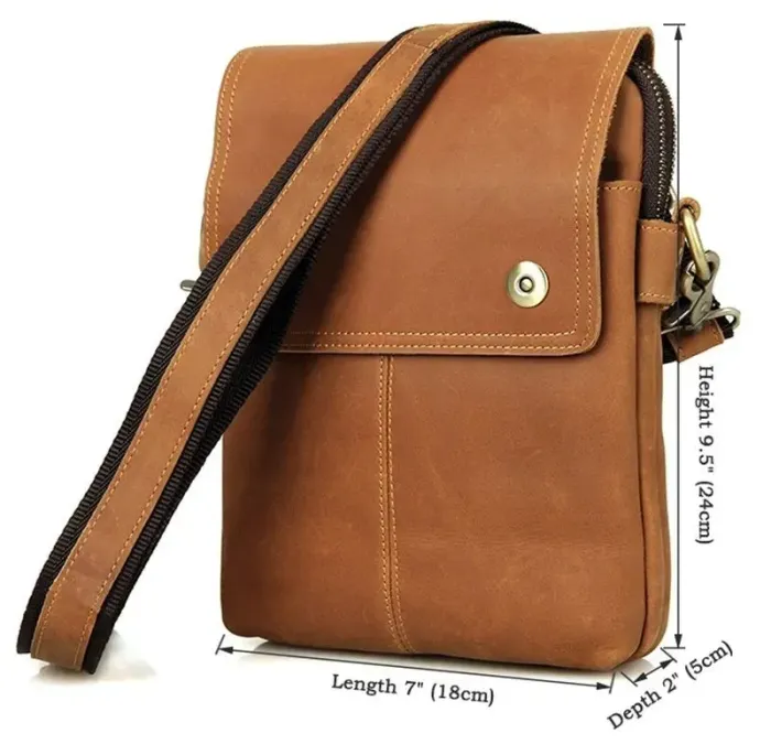 Сумка чоловіча Vintage 14424 Коричнева