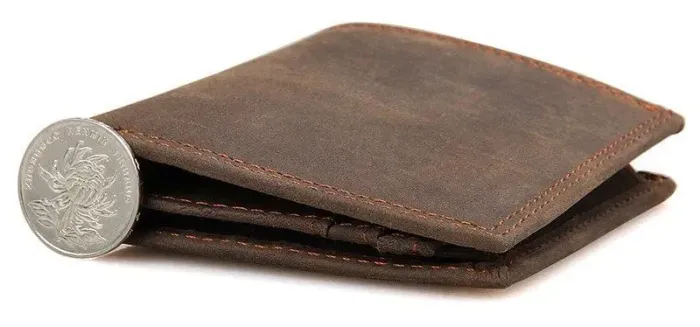 Гаманець чоловічий Vintage 14429 вінтажний стиль Коричневий