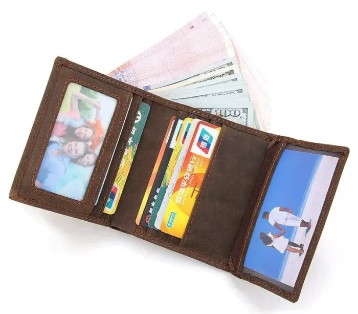 Гаманець чоловічий Vintage 14429 вінтажний стиль Коричневий