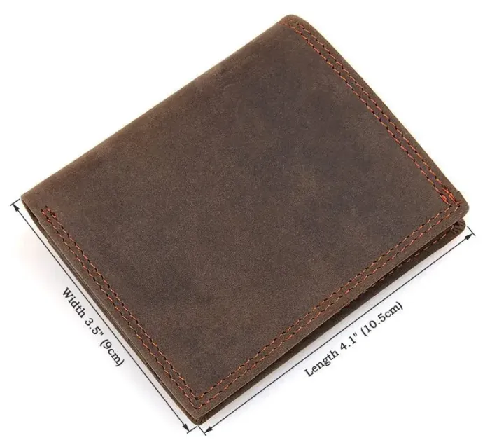 Гаманець чоловічий Vintage 14429 вінтажний стиль Коричневий