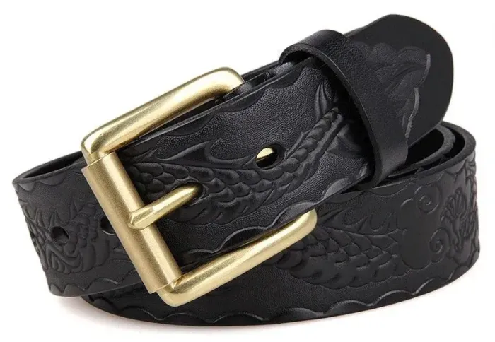 Ремінь чоловічий Vintage 14433 Чорний