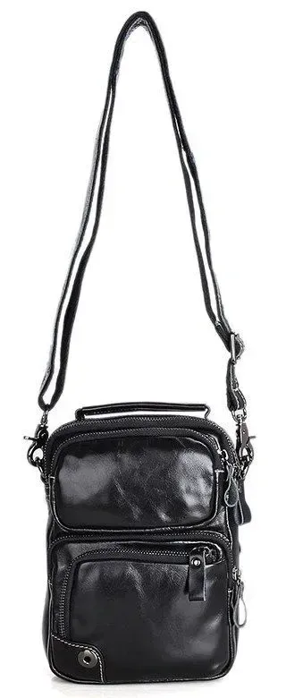 Сумка чоловіча Vintage 14437 Чорна