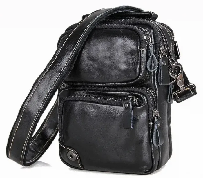 Сумка чоловіча Vintage 14437 Чорна