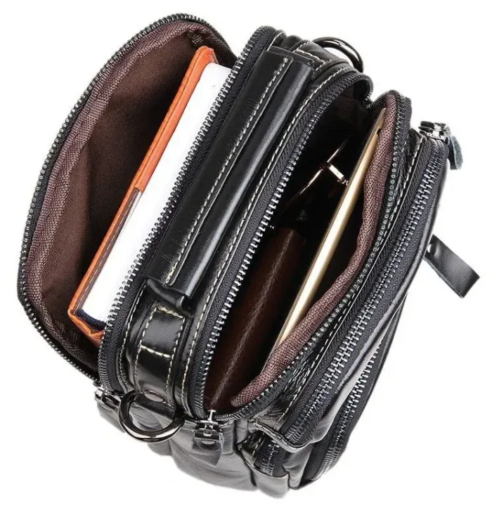 Сумка чоловіча Vintage 14437 Чорна