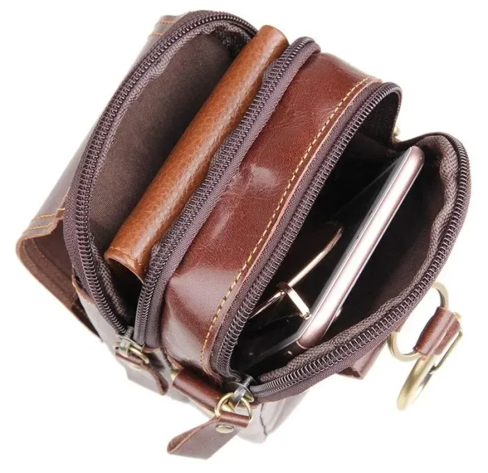 Сумка чоловіча Vintage 14438 Коричнева