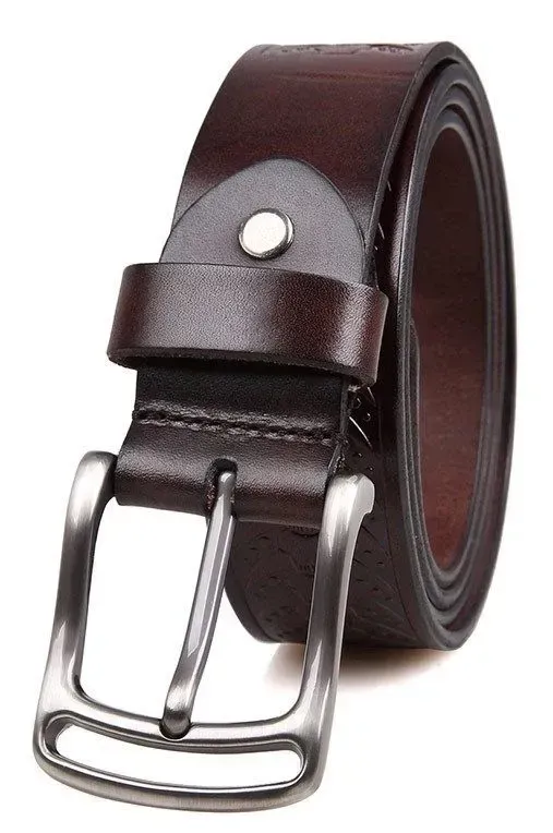 Ремінь чоловічий Vintage 14440 Коричневий