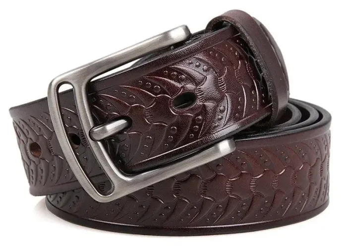 Ремінь чоловічий Vintage 14440 Коричневий