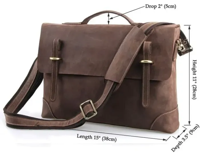 Портфель Vintage 14441 у вінтажному стилі Коричневий