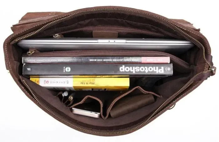 Портфель Vintage 14441 у вінтажному стилі Коричневий