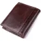 Вертикальний чоловічий гаманець із натуральної шкіри Vintage 15096 Коричневий
