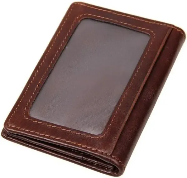Візитниця Vintage 14450 із відділенням для карток Коричнева