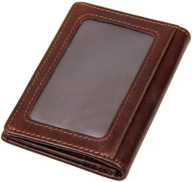 Візитниця Vintage 14450 із відділенням для карток Коричнева