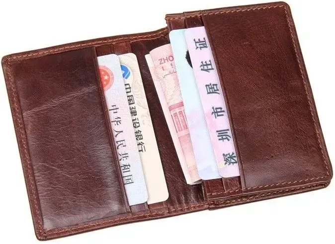 Візитниця Vintage 14450 із відділенням для карток Коричнева