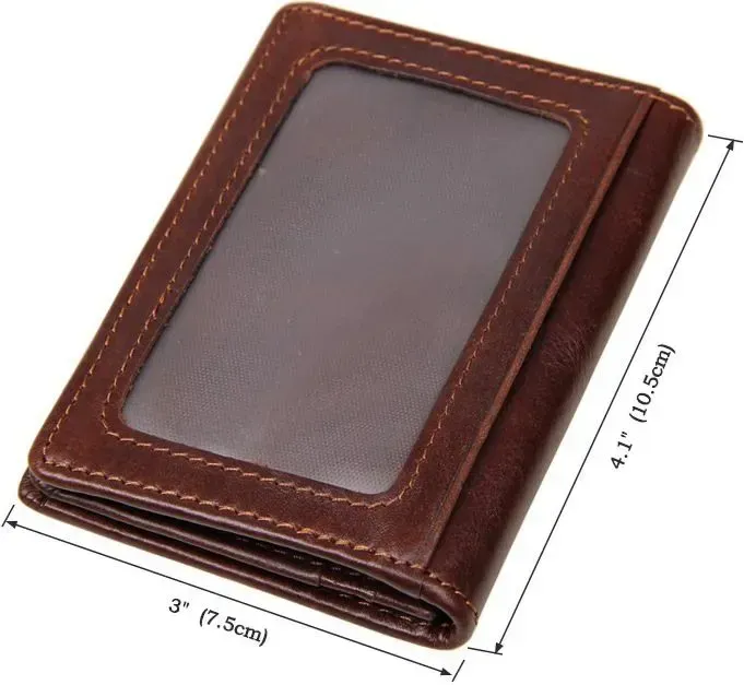 Візитниця Vintage 14450 із відділенням для карток Коричнева