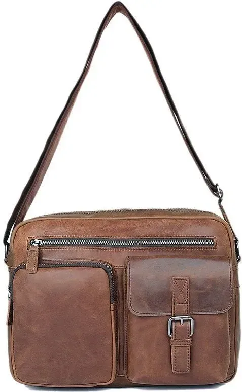 Сумка чоловіча Vintage 14466 Коричнева