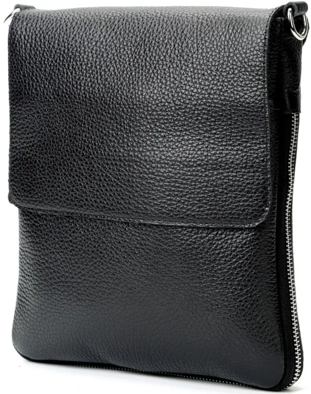 Сумка SHVIGEL 11016 із натуральної шкіри Чорна