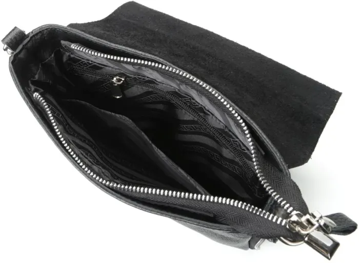 Сумка SHVIGEL 11016 із натуральної шкіри Чорна