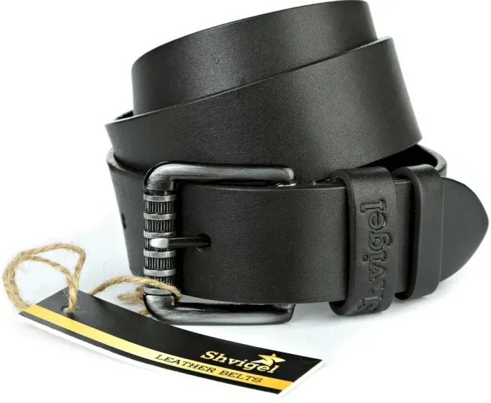 Ремінь SHVIGEL джинсовий 11023 Чорний