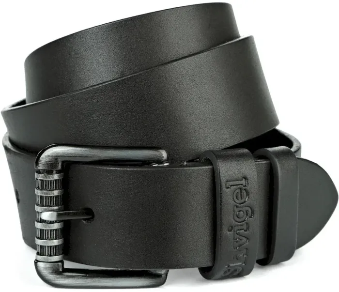 Ремінь SHVIGEL джинсовий 11023 Чорний