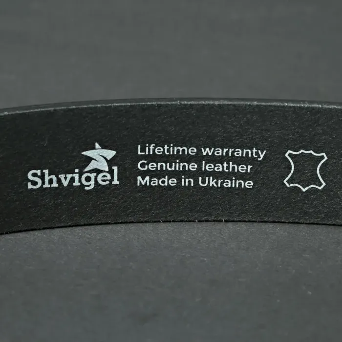 Ремінь SHVIGEL джинсовий 11023 Чорний