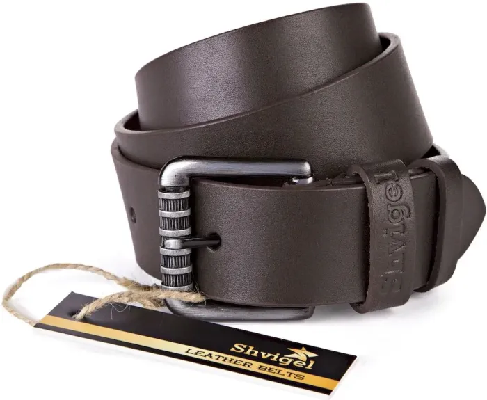 Ремінь SHVIGEL чоловічий 11022 Коричневий