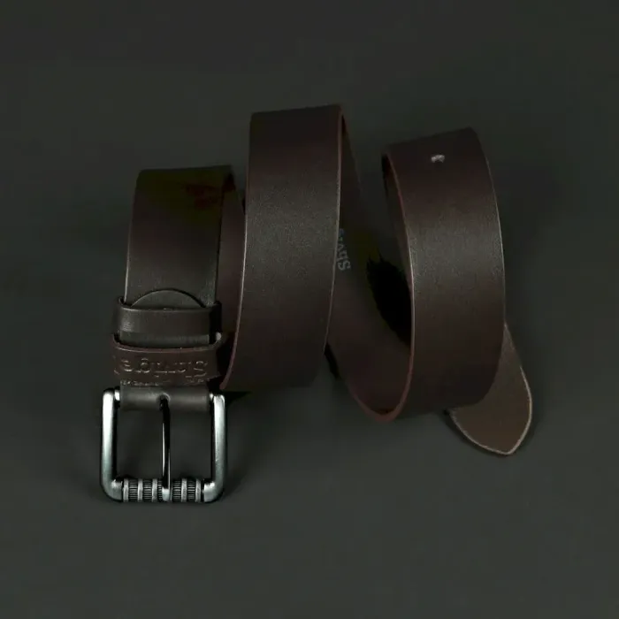 Ремінь SHVIGEL чоловічий 11022 Коричневий