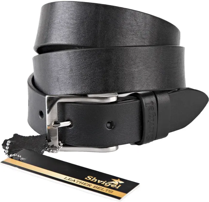 Ремінь SHVIGEL 11021 брючний Чорний