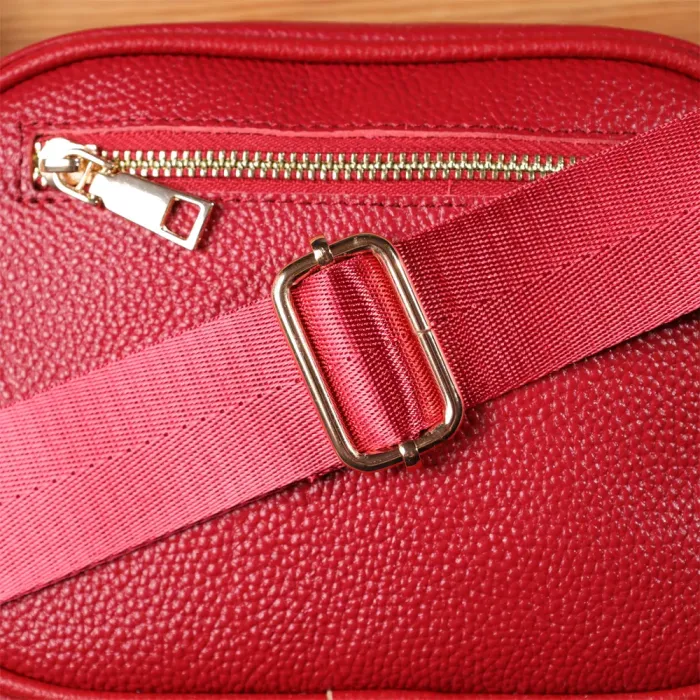 Яскрава жіноча сумка на кожен день із натуральної шкіри Vintage 22903 Червоний