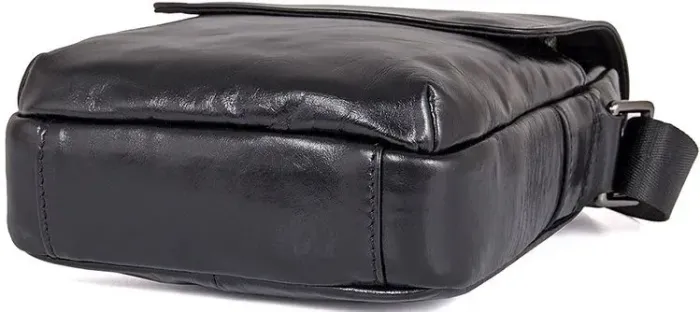 Сумка чоловіча Vintage 14470 шкіряна Чорна