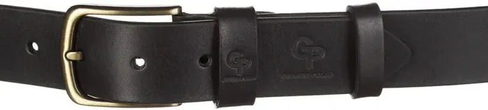 Чоловічий ремень GRANDE PELLE 11031 джинсовий Чорний