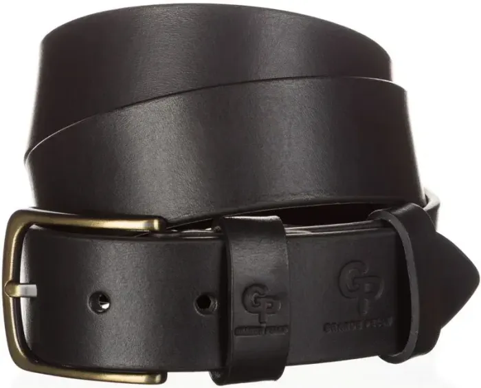 Чоловічий ремень GRANDE PELLE 11031 джинсовий Чорний