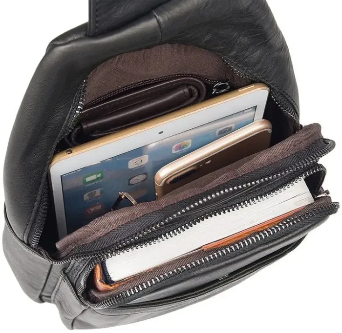 Сумка чоловіча Vintage 14477 Чорна