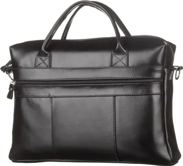 Сумка чоловіча SHVIGEL зі шкіри 15212 Чорна