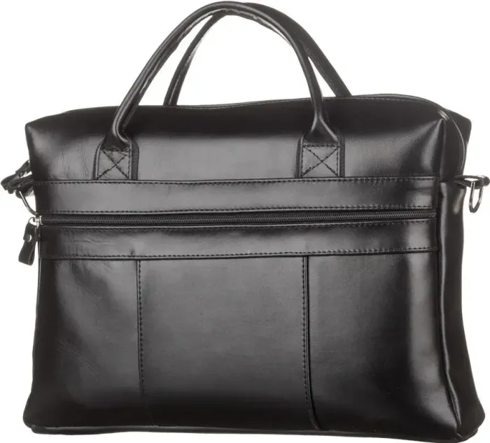 Сумка чоловіча SHVIGEL зі шкіри 15212 Чорна