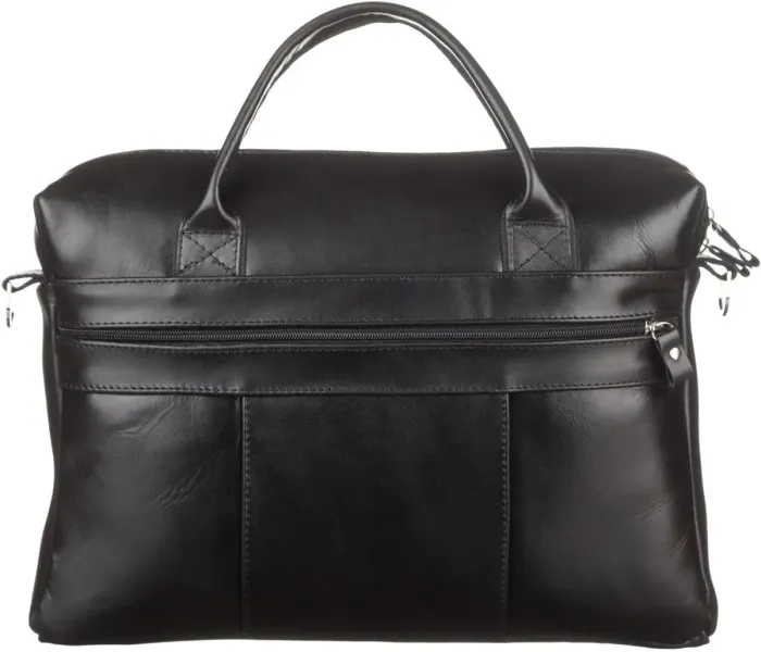 Сумка чоловіча SHVIGEL зі шкіри 15212 Чорна