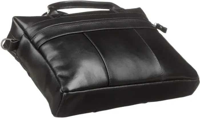 Сумка чоловіча SHVIGEL зі шкіри 15212 Чорна